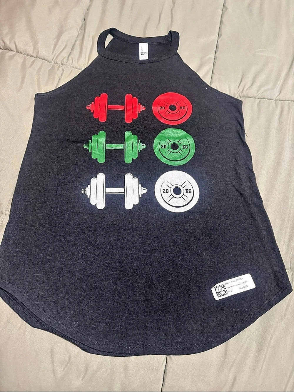NWT District Women's Perfect Tri Racerback Tank Black Medium
